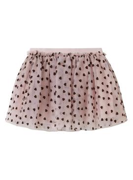 Saia Name It Nea de tule rosa para menina.