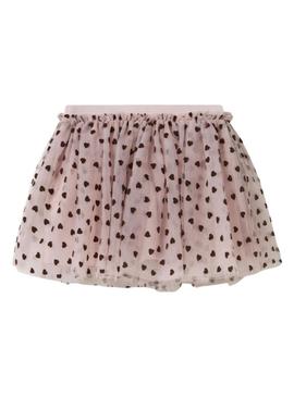 Saia Name It Nea de tule rosa para menina.