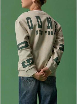 Moletom Name It Nolen Bege para menino.