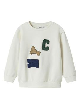 Moletom Name It Notus branco para menino