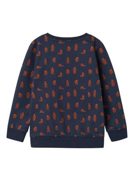 Moleton Name It Nenean azul marinho para menino