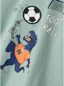 Camiseta Name It Abir verde para menino