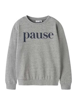 Moletom Name It Nello cinza para menino