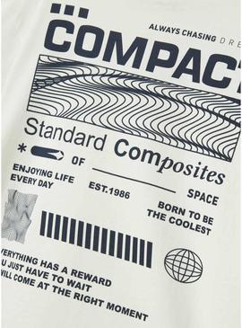 Camiseta Name It Nelson Bege para menino