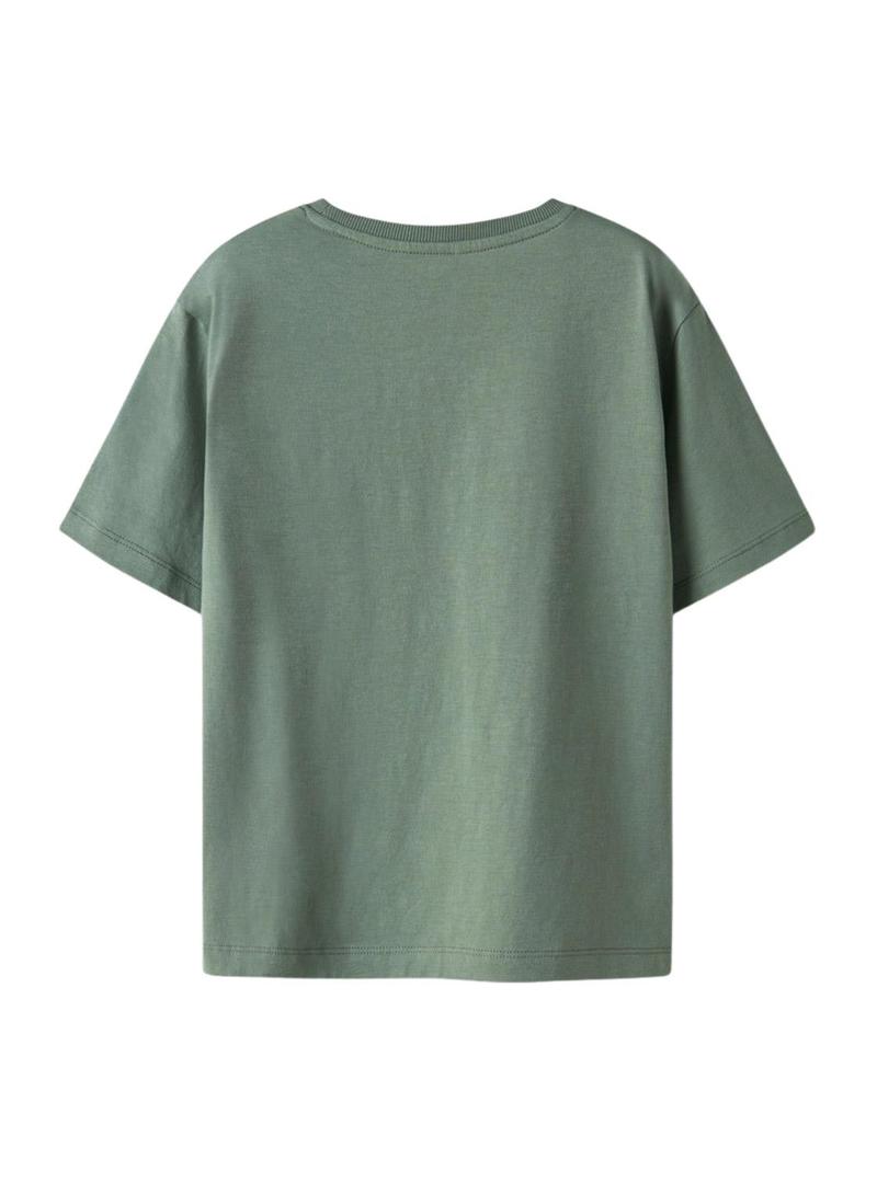 Camisola Name It Nelson verde para menino.