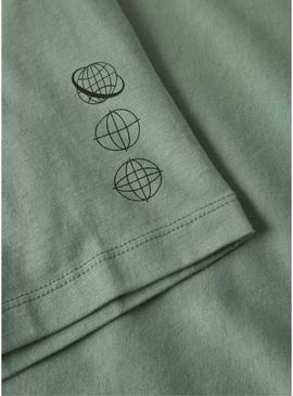 Camisola Name It Nelson verde para menino.