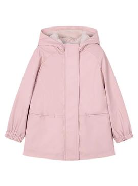 Capa de chuva impermeável rosa Mayoral para menina.