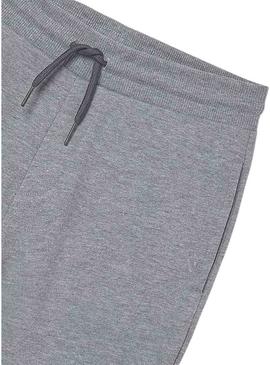 Calça Mayoral esportiva básica cinza claro para menino