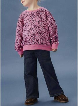 Moletom Name It Nula corações rosa para menina