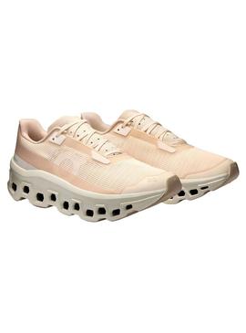 Tênis On Cloudmonster Void coral para mulher