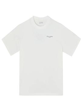 Camisa Silbon Tennis Society branca para homem.