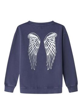 Moletom Pepe Jeans Alissa azul marinho para menina