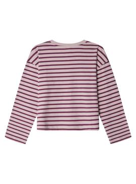 Camisa Pepe Jeans Adrianne listrada para menina.