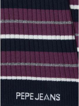Camisola listrada de malha da Pepe Jeans para menina.
