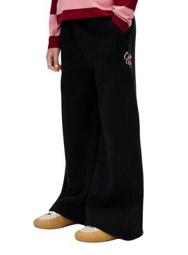 Calça esportiva preta Calvin Klein para menina.