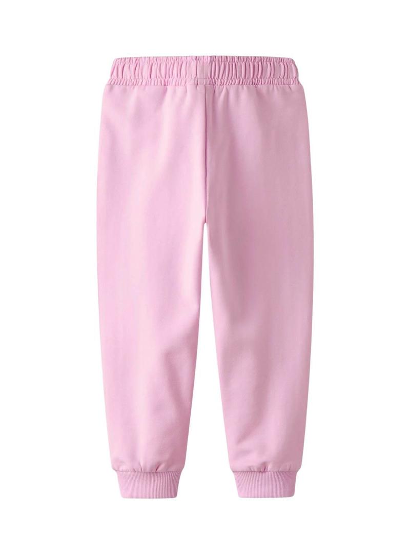 Calça de fato de treino Name It Linka rosa para menina