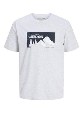 Camiseta Jack and Jones Sun cinza para criança