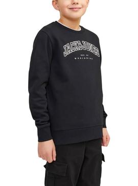 Moletom Jack and Jones Caleb Varsity Preto criança