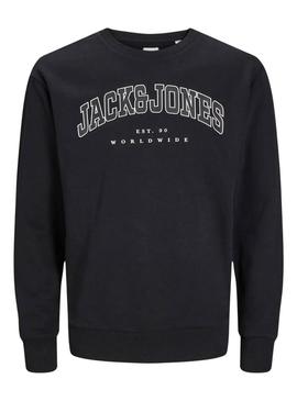 Moletom Jack and Jones Caleb Varsity Preto criança