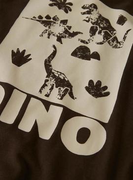 Camiseta Name It Niklaus marrom para menino.