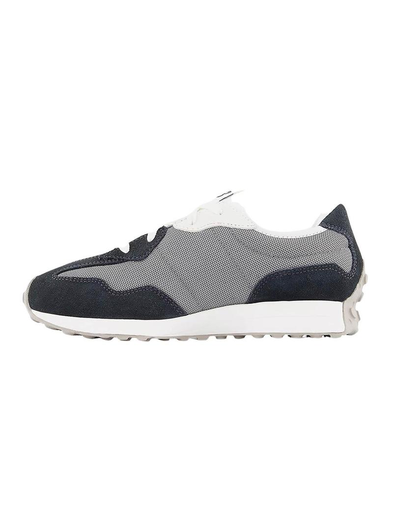 Sapatilhas New Balance 327 cinza e preto para crianças
