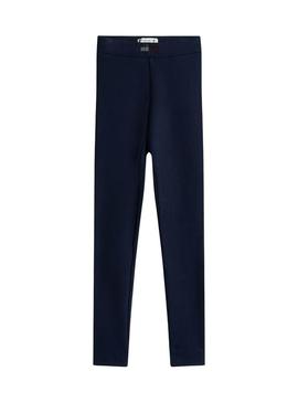 Leggings Tommy Hilfiger skinny Rhine logo navy para meninas.