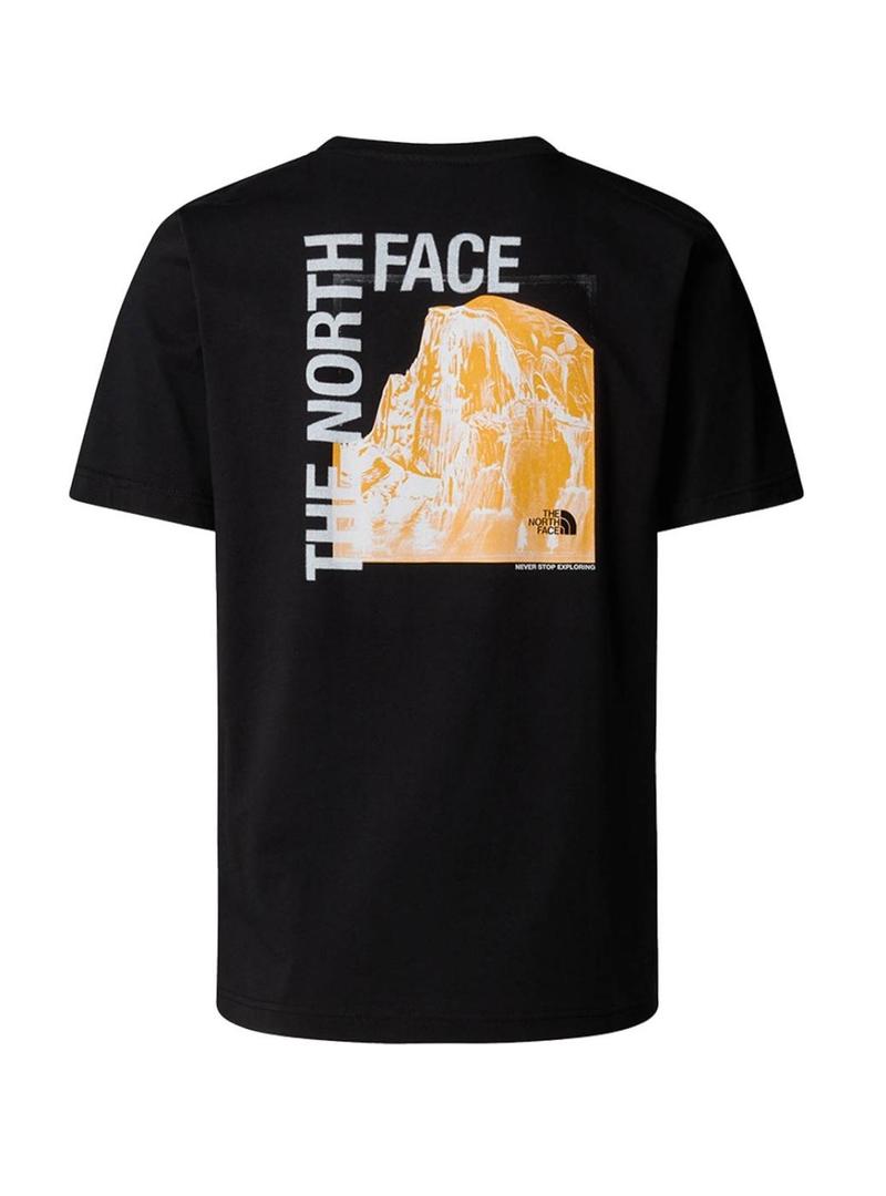Camiseta The North Face Dome Photo preta para homem.