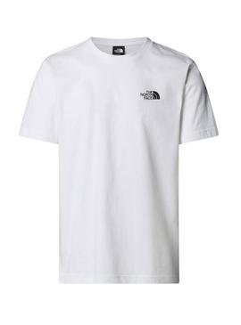 Camiseta The North Face Dome Photo branca para homem.