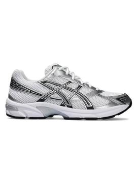 Sapatilhas Asics Gel 1130 branco e prateado para mulher.