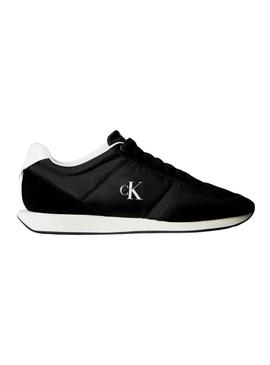 Sapatos Calvin Klein Jeans Retro Runner preto para homens