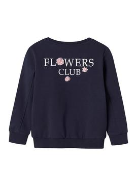 Moletom Name It Linka azul marinho para menina