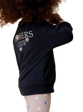 Moletom Name It Linka azul marinho para menina