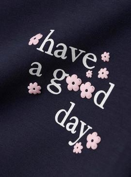 Moletom Name It Linka azul marinho para menina