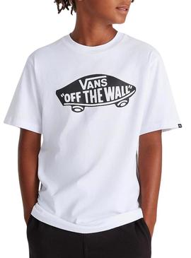 Camiseta Vans Style76 Branca para criança