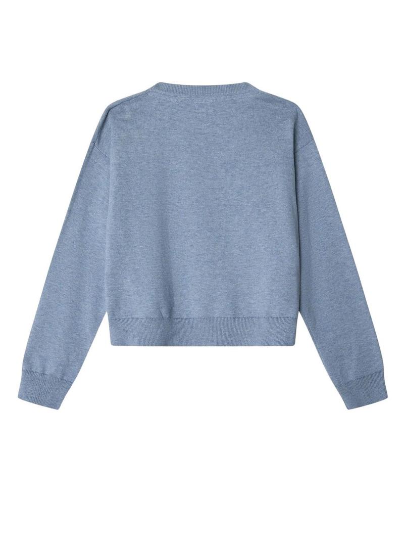 Camisola Pepe Jeans Bayla azul com logo para menina