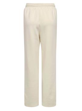 Calça Only Scarlett bege para mulher.