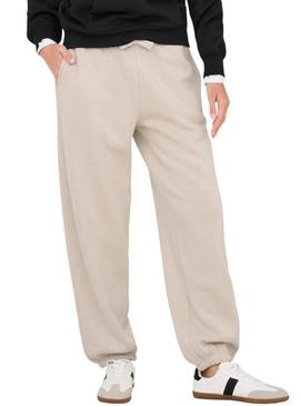 Calça Only Best bege para mulher.