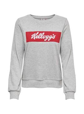 Sweat Only Kelloggs Cinza Mulher