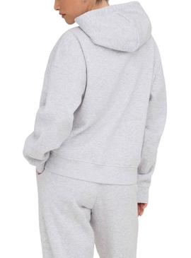 Moletom Only Best cinza com capuz para mulher