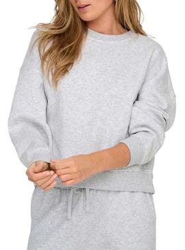 Moletom cinza Only Best para mulher.