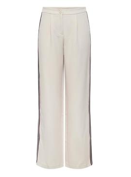 Calça Only Mellie bege para mulher