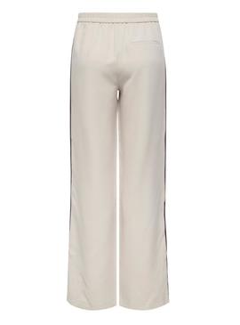 Calça Only Mellie bege para mulher