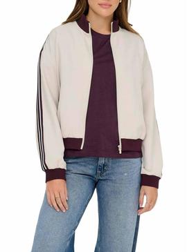 Jaqueta Only Mellie bege para mulher.