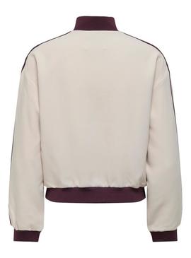 Jaqueta Only Mellie bege para mulher.