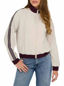 Jaqueta Only Mellie bege para mulher.