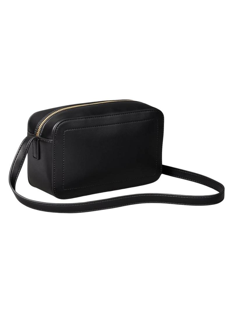 Bolsa Calvin Klein Jeans Bold Camera preta para mulher.