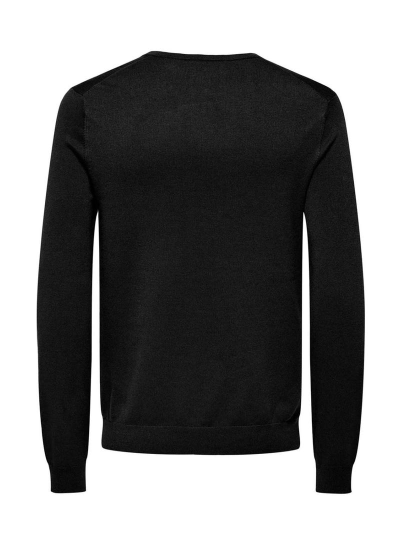 Camisola Only and Sons Wyler preta para homem.