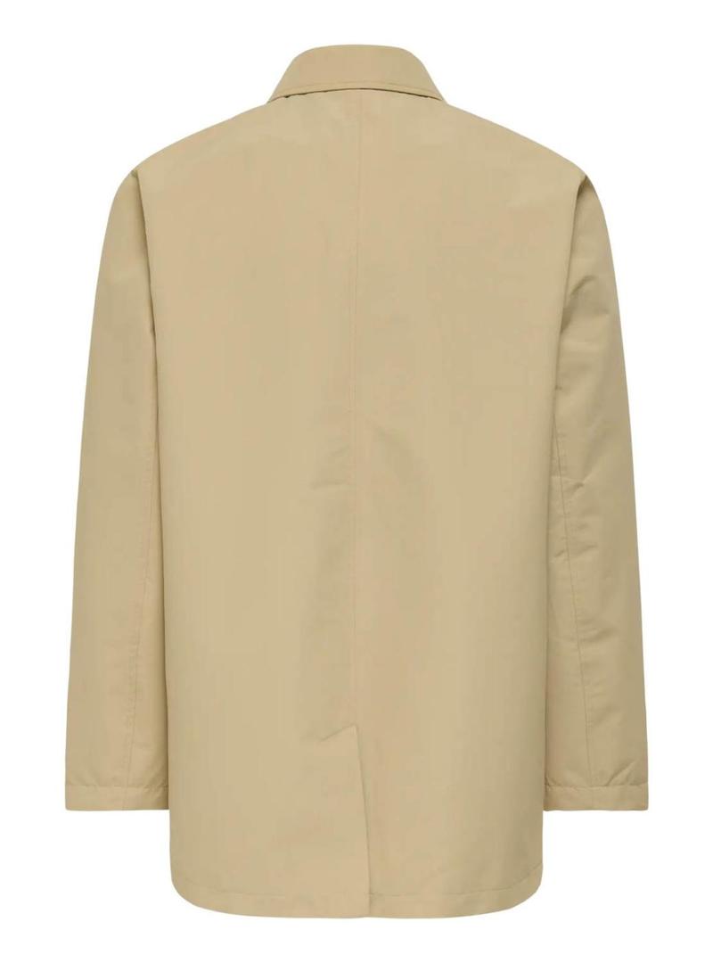 Parka Only and Sons Hall bege para homem.