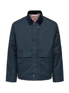 Jaqueta Only and Sons Kosmo azul para homem.