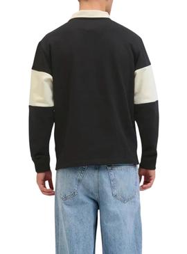 Camisa Polo Jack and Jones Norrebro azul e bege para homem